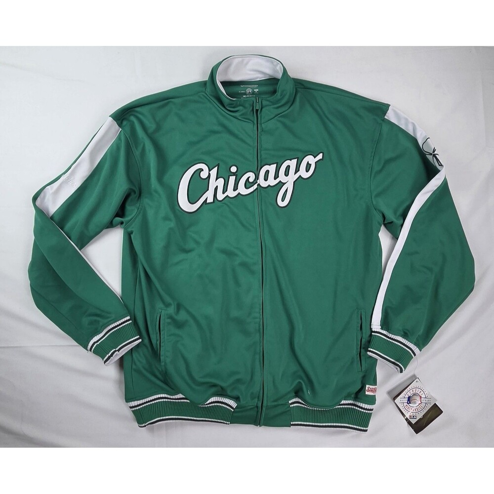 NWT Vtg Stitches Athletic Gear MLB Chicago White Sox Shamrock Full-zip Jacket XL